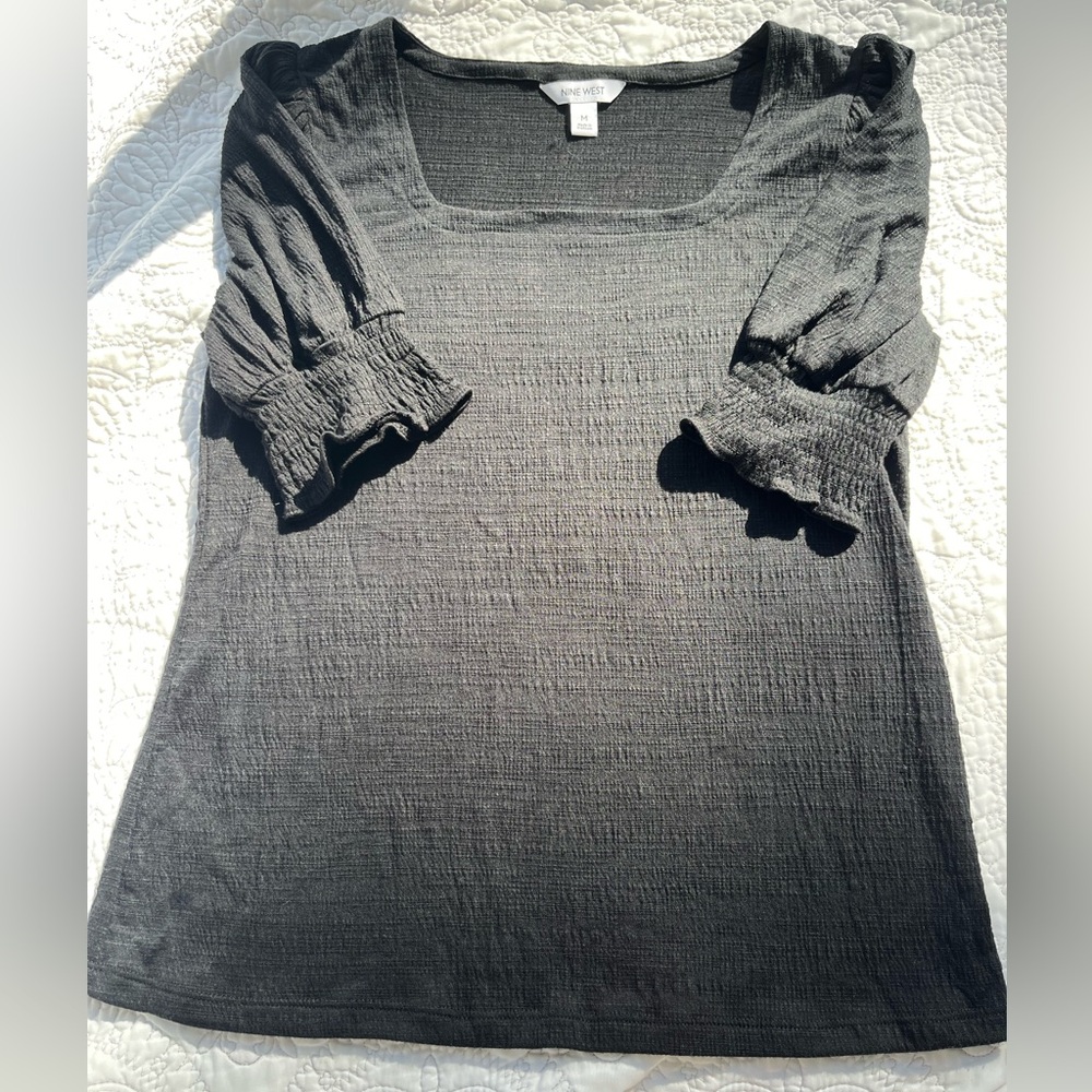 Nine West black blouse